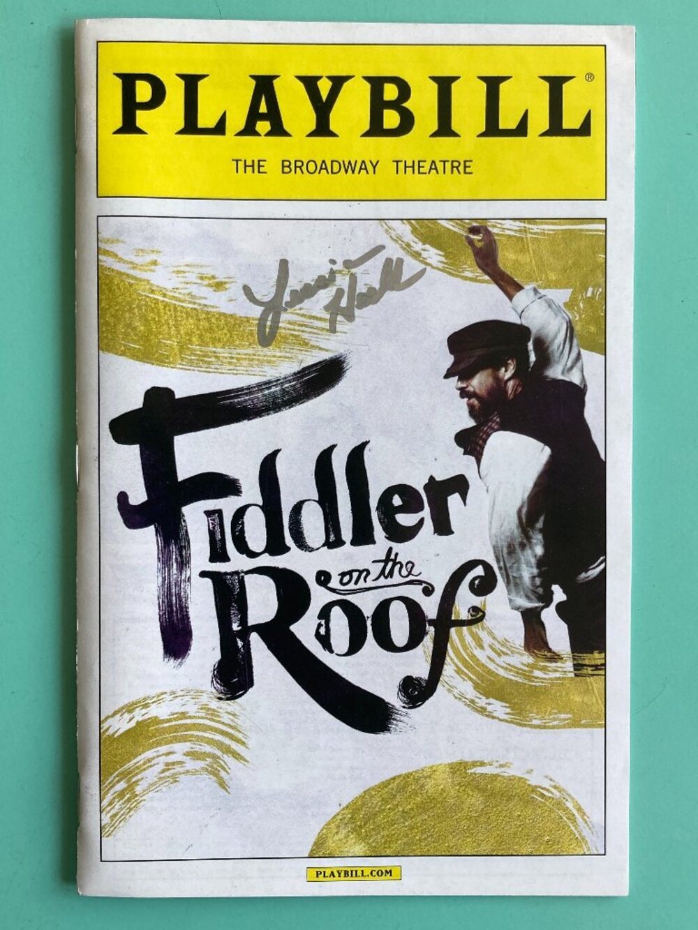 Jessica Hecht Only) Signed Playbill Fiddler on the Roof Danny Burstein Open Nite